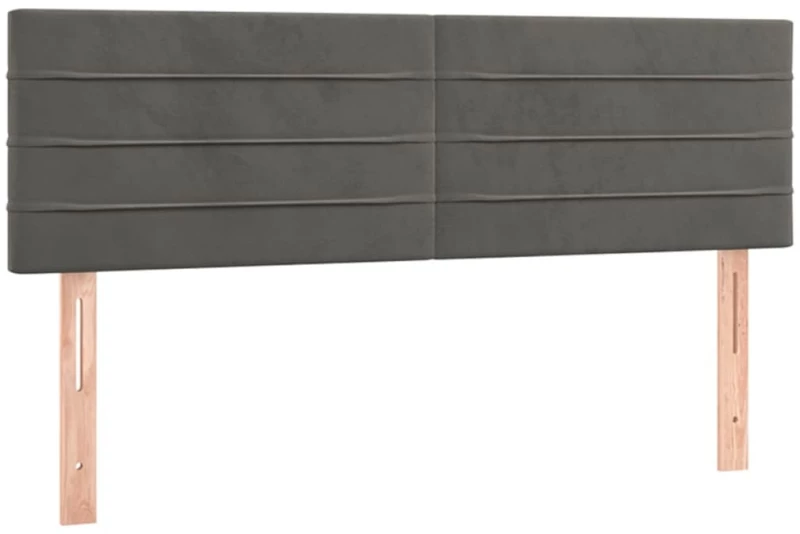 ΚΡΕΒΑΤΙ BOXSPRING ΜΕ ΣΤΡΩΜΑ ΣΚΟΥΡΟ ΓΚΡΙ 140X190 ΕΚ. ΒΕΛΟΥΔΙΝΟ 3127548