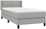 ΚΡΕΒΑΤΙ BOXSPRING ΜΕ ΣΤΡΩΜΑ ΑΝΟΙΧΤΟ ΓΚΡΙ 80X200 ΕΚ. ΥΦΑΣΜΑΤΙΝΟ 3129665