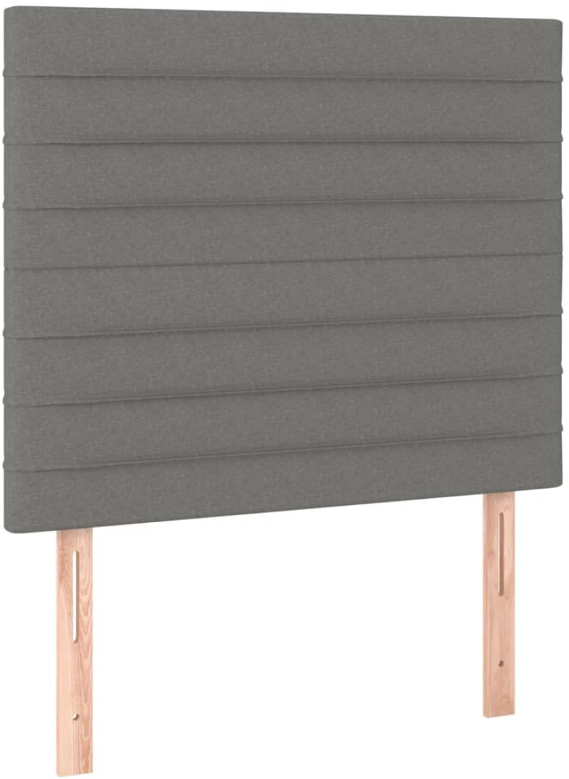 ΚΡΕΒΑΤΙ BOXSPRING ΜΕ ΣΤΡΩΜΑ ΣΚΟΥΡΟ ΓΚΡΙ 100X200 ΕΚ. ΥΦΑΣΜΑΤΙΝΟ 3128582