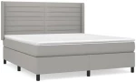 ΚΡΕΒΑΤΙ BOXSPRING ΜΕ ΣΤΡΩΜΑ ΑΝΟΙΧΤΟ ΓΚΡΙ 180X200 ΕΚ. ΥΦΑΣΜΑΤΙΝΟ 3131529