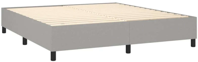 ΚΡΕΒΑΤΙ BOXSPRING ΜΕ ΣΤΡΩΜΑ ΑΝΟΙΧΤΟ ΓΚΡΙ 180X200 ΕΚ. ΥΦΑΣΜΑΤΙΝΟ 3131529