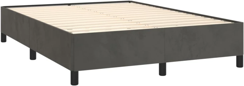 ΚΡΕΒΑΤΙ BOXSPRING ΜΕ ΣΤΡΩΜΑ ΣΚΟΥΡΟ ΓΚΡΙ 140X190 ΕΚ. ΒΕΛΟΥΔΙΝΟ 3132736