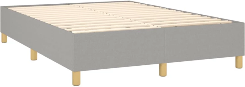 ΚΡΕΒΑΤΙ BOXSPRING ΜΕ ΣΤΡΩΜΑ ΑΝΟΙΧΤΟ ΓΚΡΙ 140X190 ΕΚ. ΥΦΑΣΜΑΤΙΝΟ 3137229