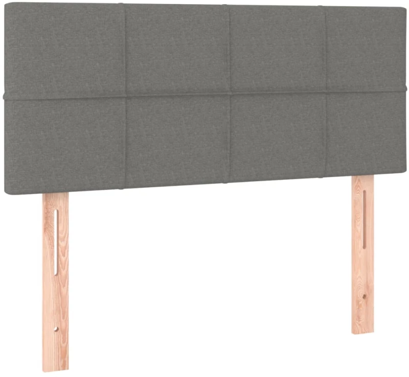 ΚΡΕΒΑΤΙ BOXSPRING ΜΕ ΣΤΡΩΜΑ ΣΚΟΥΡΟ ΓΚΡΙ 100X200 ΕΚ. ΥΦΑΣΜΑΤΙΝΟ 3140594