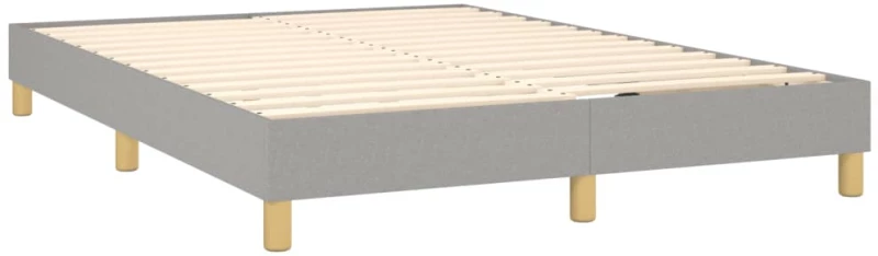 ΚΡΕΒΑΤΙ BOXSPRING ΜΕ ΣΤΡΩΜΑ ΑΝΟΙΧΤΟ ΓΚΡΙ 140X200 ΕΚ. ΥΦΑΣΜΑΤΙΝΟ 3140697