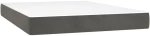 ΚΡΕΒΑΤΙ BOXSPRING ΜΕ ΣΤΡΩΜΑ ΣΚΟΥΡΟ ΓΚΡΙ 140X200 ΕΚ. ΒΕΛΟΥΔΙΝΟ 3141366