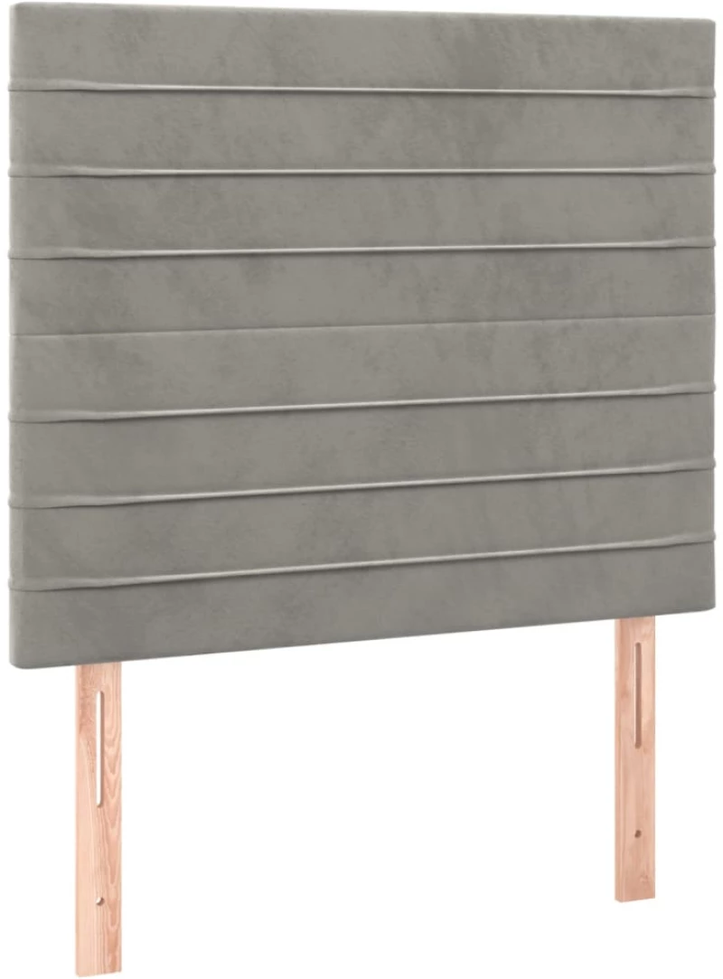 ΚΡΕΒΑΤΙ BOXSPRING ΜΕ ΣΤΡΩΜΑ ΑΝΟΙΧΤΟ ΓΚΡΙ 90X200 ΕΚ. ΒΕΛΟΥΔΙΝΟ 3137881