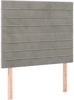 ΚΡΕΒΑΤΙ BOXSPRING ΜΕ ΣΤΡΩΜΑ ΑΝΟΙΧΤΟ ΓΚΡΙ 90X200 ΕΚ. ΒΕΛΟΥΔΙΝΟ 3137881