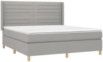 ΚΡΕΒΑΤΙ BOXSPRING ΜΕ ΣΤΡΩΜΑ ΑΝΟΙΧΤΟ ΓΚΡΙ 180X200 ΕΚ. ΥΦΑΣΜΑΤΙΝΟ 3132089