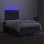 ΚΡΕΒΑΤΙ BOXSPRING ΜΕ ΣΤΡΩΜΑ & LED ΣΚ.ΓΚΡΙ 120X200 ΕΚ ΥΦΑΣΜΑΤΙΝΟ 3134942