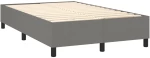 ΚΡΕΒΑΤΙ BOXSPRING ΜΕ ΣΤΡΩΜΑ & LED ΣΚ.ΓΚΡΙ 120X200 ΕΚ ΥΦΑΣΜΑΤΙΝΟ 3134942
