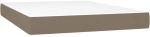 ΚΡΕΒΑΤΙ BOXSPRING ΜΕ ΣΤΡΩΜΑ TAUPE 140X200 ΕΚ. ΥΦΑΣΜΑΤΙΝΟ 3126329