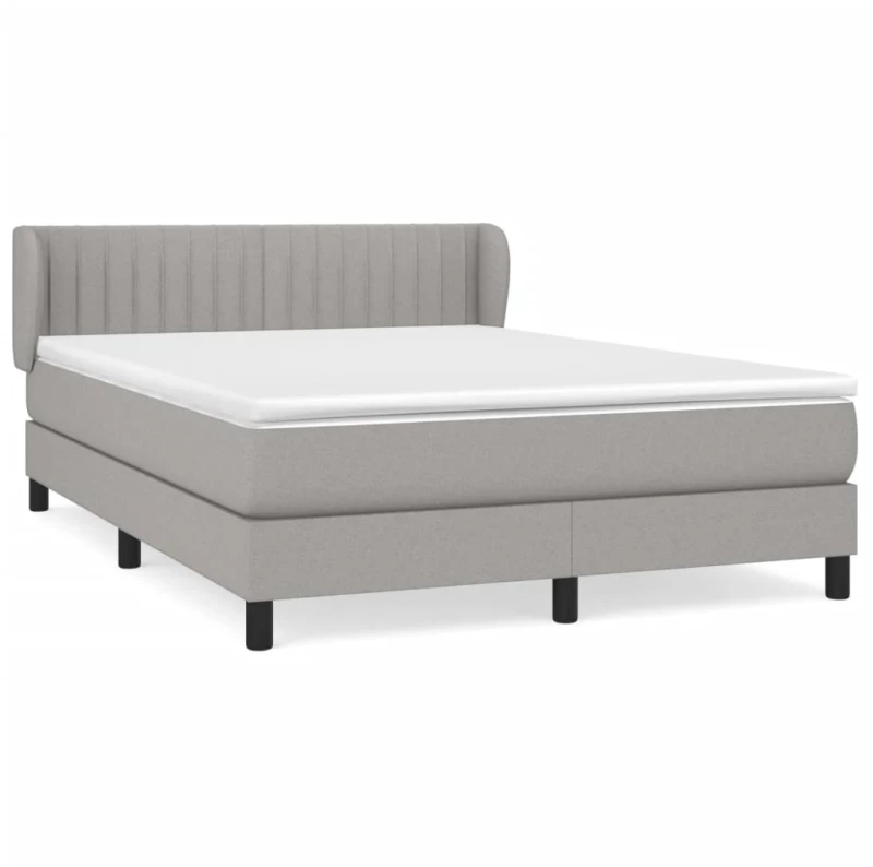 ΚΡΕΒΑΤΙ BOXSPRING ΜΕ ΣΤΡΩΜΑ ΑΝΟΙΧΤΟ ΓΚΡΙ 140X200 ΕΚ. ΥΦΑΣΜΑΤΙΝΟ 3126405