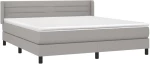 ΚΡΕΒΑΤΙ BOXSPRING ΜΕ ΣΤΡΩΜΑ ΑΝ. ΠΡΑΣΙΝΟ 160X200ΕΚ ΥΦΑΣΜΑΤΙΝΟ 3129801