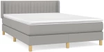 ΚΡΕΒΑΤΙ BOXSPRING ΜΕ ΣΤΡΩΜΑ ΑΝΟΙΧΤΟ ΓΚΡΙ 140X190 ΕΚ. ΥΦΑΣΜΑΤΙΝΟ 3130425
