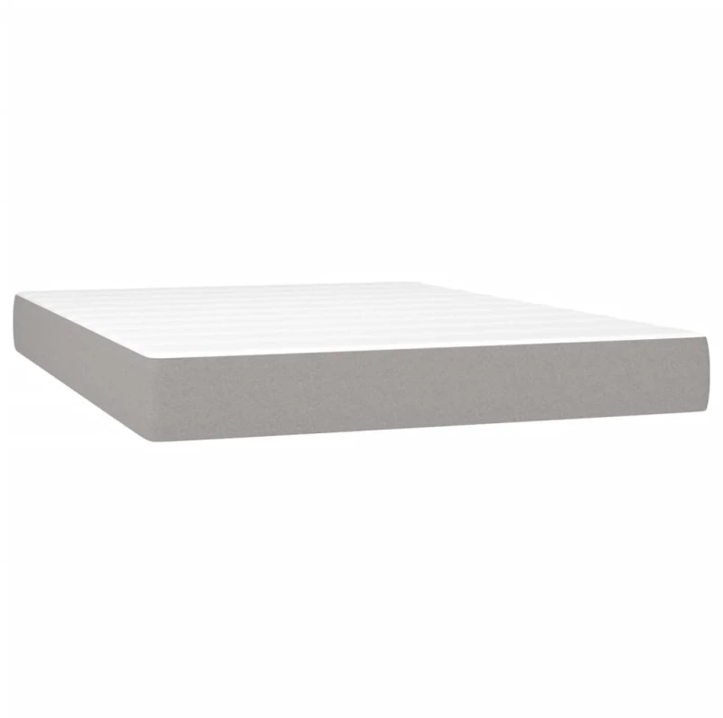 ΚΡΕΒΑΤΙ BOXSPRING ΜΕ ΣΤΡΩΜΑ ΑΝΟΙΧΤΟ ΓΚΡΙ 140X190 ΕΚ. ΥΦΑΣΜΑΤΙΝΟ 3130425