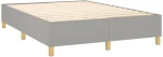 ΚΡΕΒΑΤΙ BOXSPRING ΜΕ ΣΤΡΩΜΑ ΑΝΟΙΧΤΟ ΓΚΡΙ 140X190 ΕΚ. ΥΦΑΣΜΑΤΙΝΟ 3132145