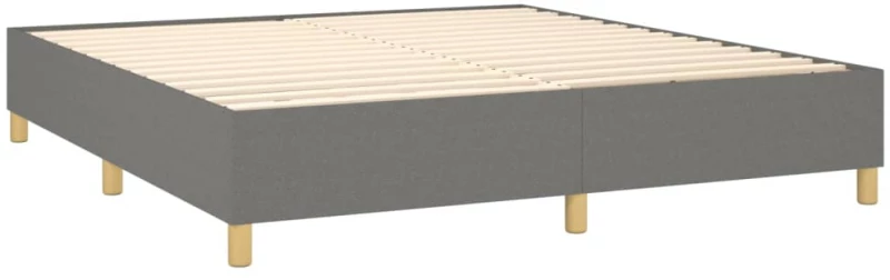 ΚΡΕΒΑΤΙ BOXSPRING ΜΕ ΣΤΡΩΜΑ ΣΚΟΥΡΟ ΓΚΡΙ 160X200 ΕΚ ΥΦΑΣΜΑΤΙΝΟ 3132162