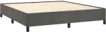 ΚΡΕΒΑΤΙ BOXSPRING ΜΕ ΣΤΡΩΜΑ ΣΚΟΥΡΟ ΓΚΡΙ 160X200 ΕΚ. ΒΕΛΟΥΔΙΝΟ 3132748
