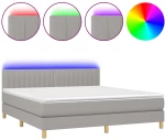 ΚΡΕΒΑΤΙ BOXSPRING ΜΕ ΣΤΡΩΜΑ & LED ΑΝ.ΓΚΡΙ 160X200 ΕΚ ΥΦΑΣΜΑΤΙΝΟ 3133885