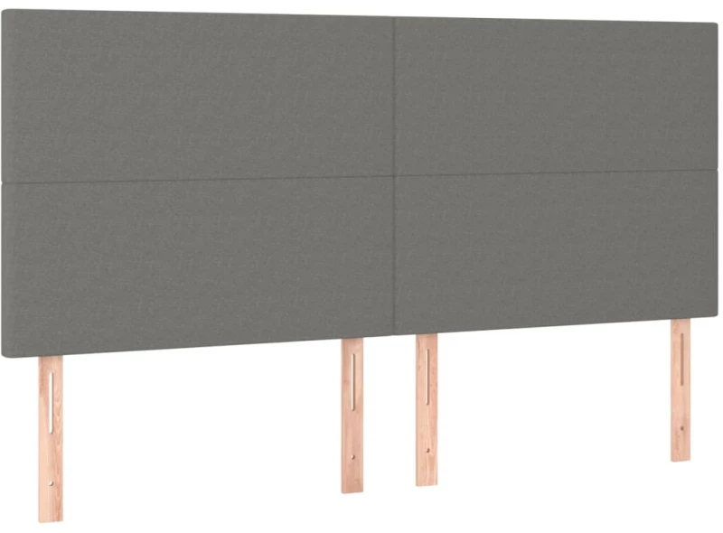ΚΡΕΒΑΤΙ BOXSPRING ΜΕ ΣΤΡΩΜΑ & LED ΣΚ.ΓΚΡΙ 160X200 ΕΚ ΥΦΑΣΜΑΤΙΝΟ 3134726