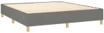 ΚΡΕΒΑΤΙ BOXSPRING ΜΕ ΣΤΡΩΜΑ ΣΚΟΥΡΟ ΓΚΡΙ 160X200 ΕΚ ΥΦΑΣΜΑΤΙΝΟ 3137326