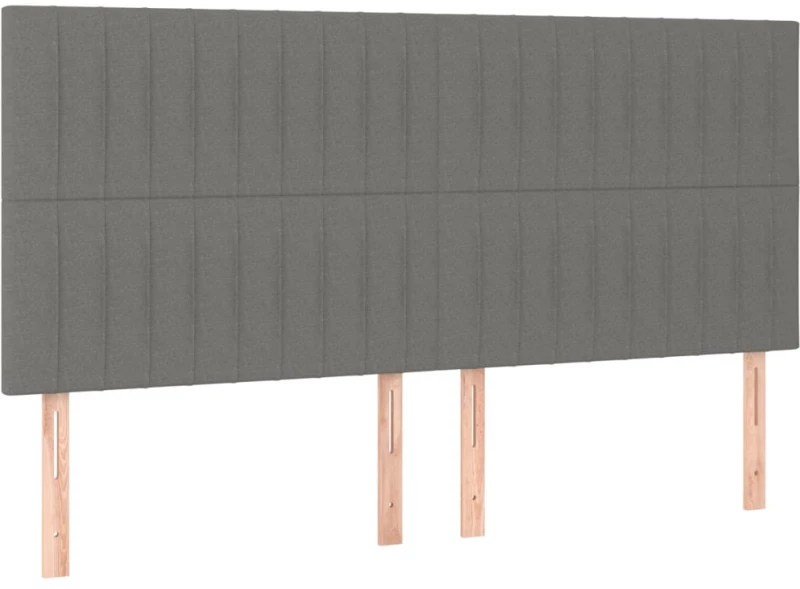 ΚΡΕΒΑΤΙ BOXSPRING ΜΕ ΣΤΡΩΜΑ ΣΚΟΥΡΟ ΓΚΡΙ 160X200 ΕΚ ΥΦΑΣΜΑΤΙΝΟ 3137326
