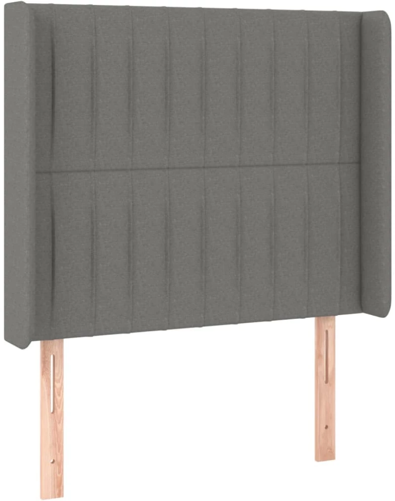 ΚΡΕΒΑΤΙ BOXSPRING ΜΕ ΣΤΡΩΜΑ & LED ΣΚ.ΓΚΡΙ 80X200 ΕΚ. ΥΦΑΣΜΑΤΙΝΟ 3138430