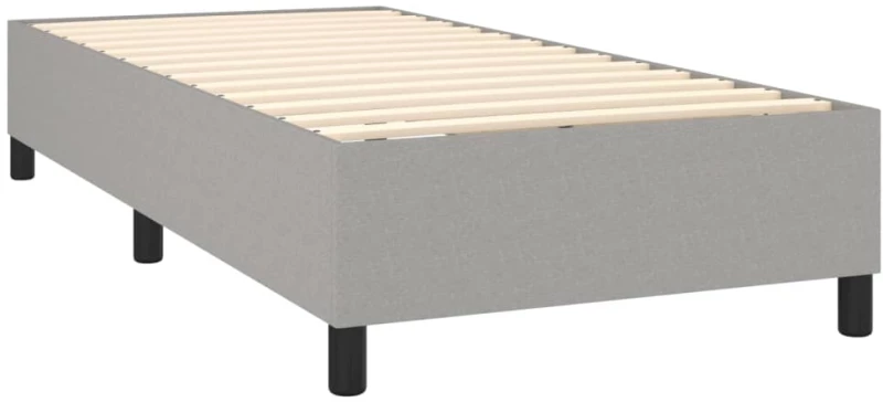 ΚΡΕΒΑΤΙ BOXSPRING ΜΕ ΣΤΡΩΜΑ ΑΝΟΙΧΤΟ ΓΚΡΙ 100X200 ΕΚ. ΥΦΑΣΜΑΤΙΝΟ 3141913