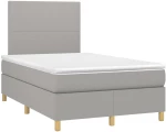 ΚΡΕΒΑΤΙ BOXSPRING ΜΕ ΣΤΡΩΜΑ ΑΝΟΙΧΤΟ ΓΚΡΙ 120X200 ΕΚ. ΥΦΑΣΜΑΤΙΝΟ 3142161
