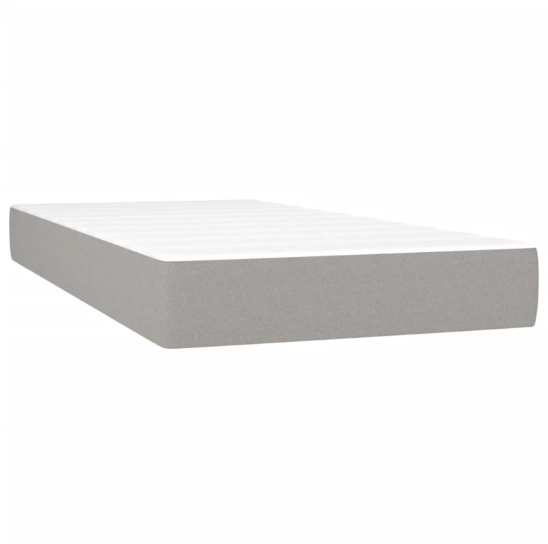 ΚΡΕΒΑΤΙ BOXSPRING ΜΕ ΣΤΡΩΜΑ ΑΝΟΙΧΤΟ ΓΚΡΙ 80X200 ΕΚ. ΥΦΑΣΜΑΤΙΝΟ 3142449