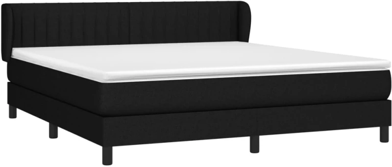 ΚΡΕΒΑΤΙ BOXSPRING ΜΕ ΣΤΡΩΜΑ ΜΑΥΡΟ 160X200 ΕΚ. ΥΦΑΣΜΑΤΙΝΟ 3126415