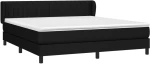 ΚΡΕΒΑΤΙ BOXSPRING ΜΕ ΣΤΡΩΜΑ ΜΑΥΡΟ 160X200 ΕΚ. ΥΦΑΣΜΑΤΙΝΟ 3126415