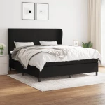 ΚΡΕΒΑΤΙ BOXSPRING ΜΕ ΣΤΡΩΜΑ ΜΑΥΡΟ 180X200 ΕΚ. ΥΦΑΣΜΑΤΙΝΟ 3127823