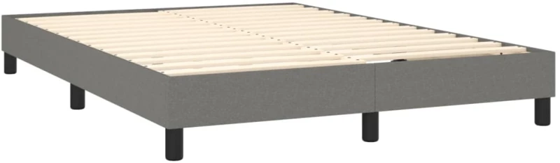 ΚΡΕΒΑΤΙ BOXSPRING ΜΕ ΣΤΡΩΜΑ ΣΚΟΥΡΟ ΓΚΡΙ 140X200 ΕΚ ΥΦΑΣΜΑΤΙΝΟ 3140138