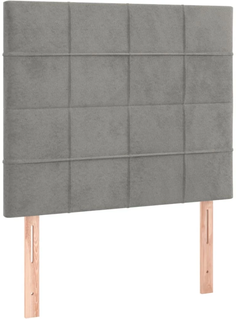 ΚΡΕΒΑΤΙ BOXSPRING ΜΕ ΣΤΡΩΜΑ ΑΝΟΙΧΤΟ ΓΚΡΙ 90X200 ΕΚ. ΒΕΛΟΥΔΙΝΟ 3137821