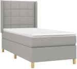 ΚΡΕΒΑΤΙ BOXSPRING ΜΕ ΣΤΡΩΜΑ & LED ΑΝ.ΓΚΡΙ 80X200 ΕΚ. ΥΦΑΣΜΑΤΙΝΟ 3138829