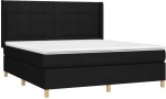 ΚΡΕΒΑΤΙ BOXSPRING ΜΕ ΣΤΡΩΜΑ & LED ΜΑΥΡΟ 160X200 ΕΚ. ΥΦΑΣΜΑΤΙΝΟ 3138887
