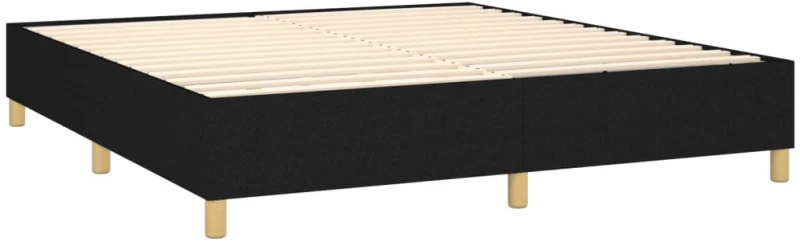 ΚΡΕΒΑΤΙ BOXSPRING ΜΕ ΣΤΡΩΜΑ & LED ΜΑΥΡΟ 160X200 ΕΚ. ΥΦΑΣΜΑΤΙΝΟ 3138887