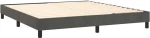 ΚΡΕΒΑΤΙ BOXSPRING ΜΕ ΣΤΡΩΜΑ ΣΚΟΥΡΟ ΓΚΡΙ 180X200 ΕΚ. ΒΕΛΟΥΔΙΝΟ 3141318