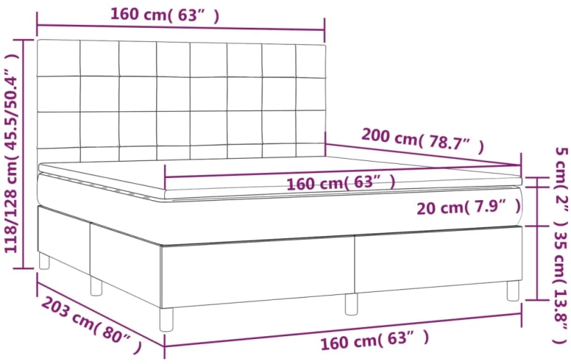 ΚΡΕΒΑΤΙ BOXSPRING ΜΕ ΣΤΡΩΜΑ ΑΝ. ΠΡΑΣΙΝΟ 160X200ΕΚ ΥΦΑΣΜΑΤΙΝΟ 3141785