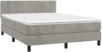 ΚΡΕΒΑΤΙ BOXSPRING ΜΕ ΣΤΡΩΜΑ&LED ΑΝ. ΓΚΡΙ 140X190 ΕΚ. ΒΕΛΟΥΔΙΝΟ 3134399