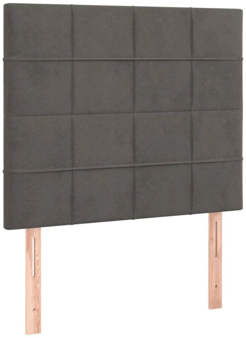 ΚΡΕΒΑΤΙ BOXSPRING ΜΕ ΣΤΡΩΜΑ & LED ΣΚ. ΓΚΡΙ 100X200ΕΚ. ΒΕΛΟΥΔΙΝΟ 3136108