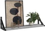 ΡΑΦΙΑ ΤΟΙΧΟΥ 2 ΤΕΜ. ΓΚΡΙ SONOMA 60 X 15 X 15,5 ΕΚ. 836326