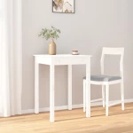 ΤΡΑΠΕΖΑΡΙΑ ΛΕΥΚΗ 55 X 55 X 75 ΕΚ. ΑΠΟ ΜΑΣΙΦ ΞΥΛΟ ΠΕΥΚΟΥ 814255
