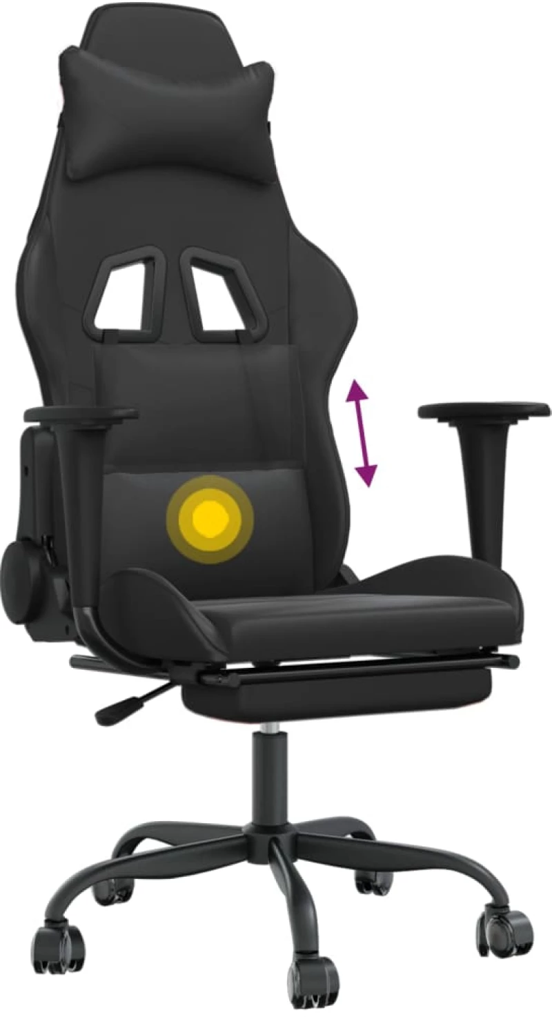 ΚΑΡΕΚΛΑ GAMING ΜΑΣΑΖ ΥΠΟΠΟΔΙΟ ΜΑΥΡΟΑΠΟ ΣΥΝΘΕΤΙΚΟ ΔΕΡΜΑ 345419