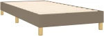 ΚΡΕΒΑΤΙ BOXSPRING ΜΕ ΣΤΡΩΜΑ TAUPE 90X200 ΕΚ. ΥΦΑΣΜΑΤΙΝΟ 3140509
