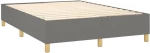 ΚΡΕΒΑΤΙ BOXSPRING ΜΕ ΣΤΡΩΜΑ ΣΚΟΥΡΟ ΓΚΡΙ 140X190 ΕΚ. ΥΦΑΣΜΑΤΙΝΟ 3128758