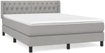 ΚΡΕΒΑΤΙ BOXSPRING ΜΕ ΣΤΡΩΜΑ ΑΝΟΙΧΤΟ ΓΚΡΙ 140X200 ΕΚ. ΥΦΑΣΜΑΤΙΝΟ 3129953
