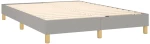 ΚΡΕΒΑΤΙ BOXSPRING ΜΕ ΣΤΡΩΜΑ ΑΝΟΙΧΤΟ ΓΚΡΙ 140X190 ΕΚ. ΥΦΑΣΜΑΤΙΝΟ 3130505